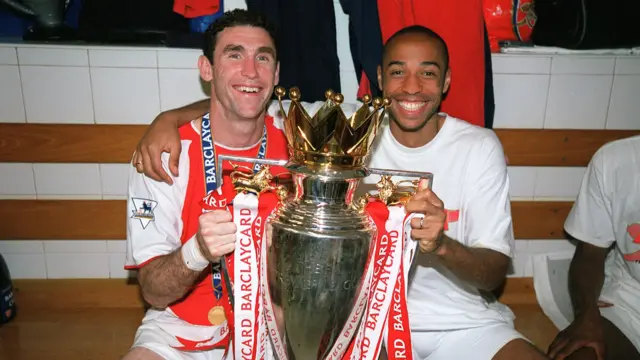 Martin Keown and Thierry Henry