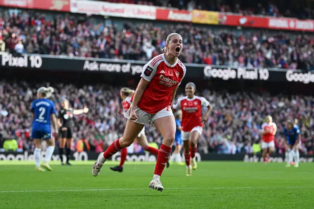 Russo equalises for Arsenal on 87 minutes