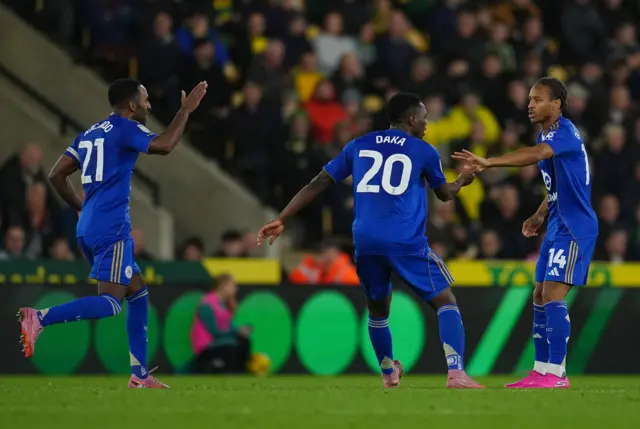 Bobby De Cordova-Reid of Leicester City celebrates