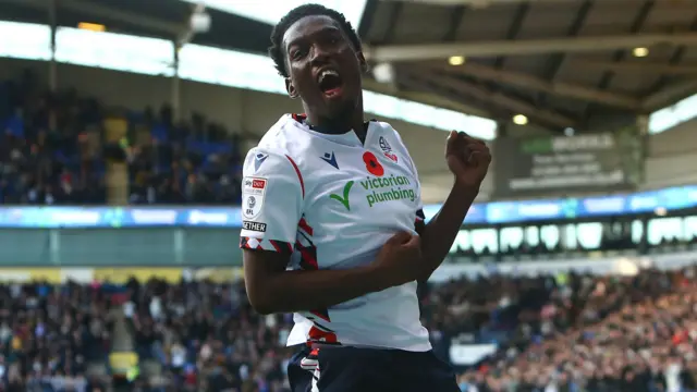 Bolton celebrate scoring