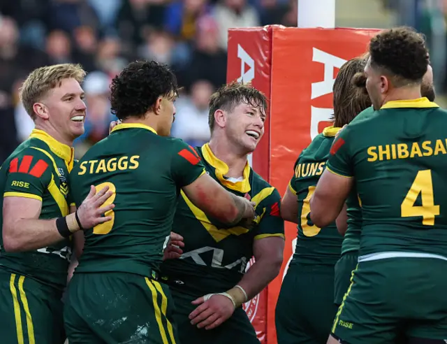 Australia's Harry Grant celebrates