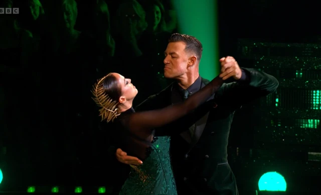 Vicky and Kai on Strictly Dancefloor.