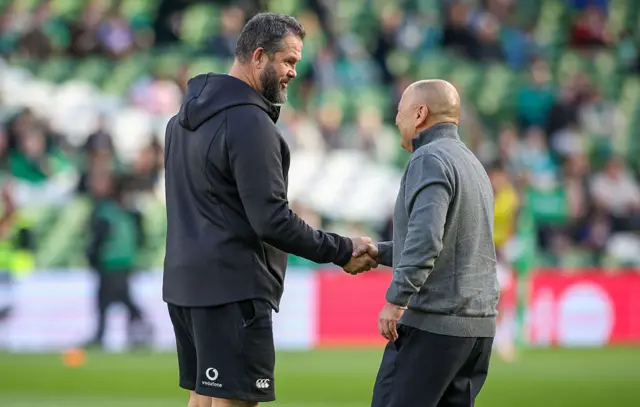 Andy Farrell and Eddie Jones