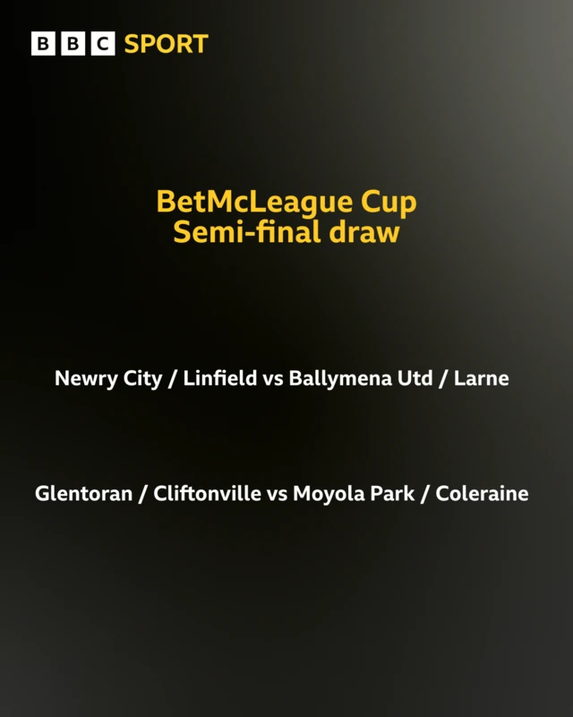 BetMcLean Cup Semi-Final draw