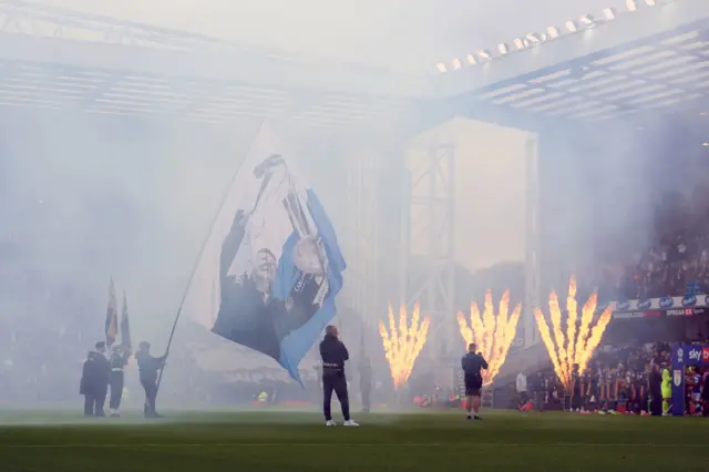 A general view before during the Championship match at Ewood Park,