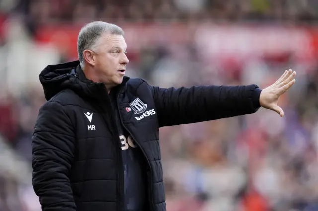 Stoke City manager Mark Robins