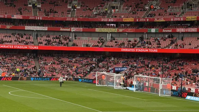 Chelsea fans at Emirates Stadium