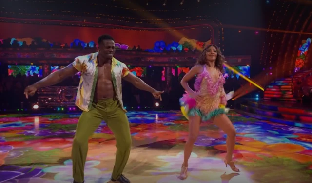 Harry and Karen dancing on Strictly.