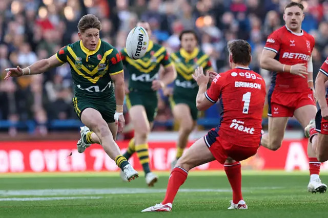 Harry Grant kicks the ball