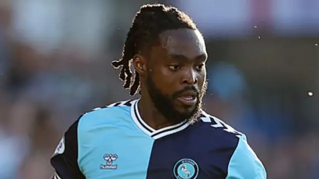 Wycombe goalscorer Fred Onyedinma in action