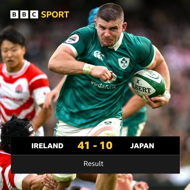 FT: Ireland 41-10 Japan