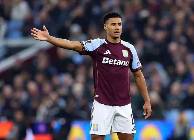 Ollie Watkins playing for Aston Villa