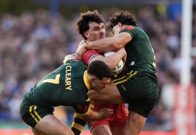 Herbie Farnworth takes it into contact