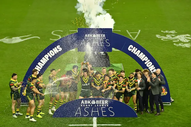 Australia celebrate the series win