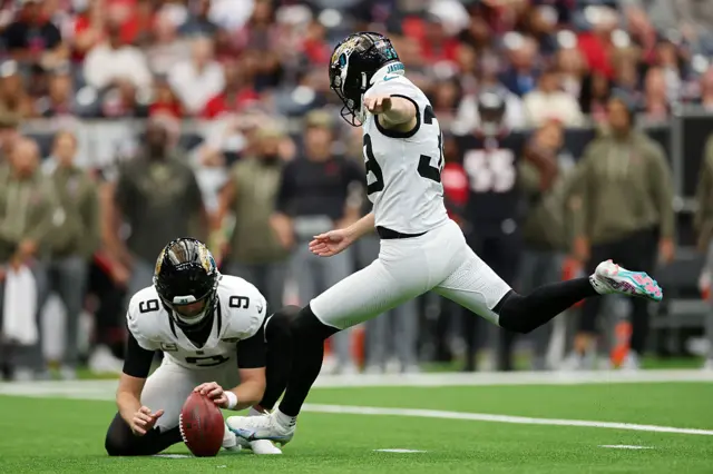 Cam Little scores a field goal