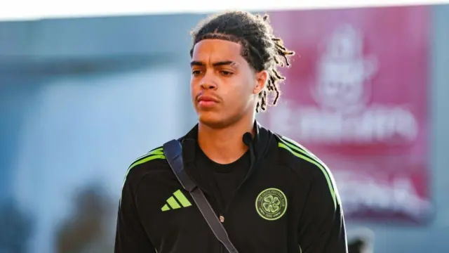 Jahmai Simpson-Pusey arrives at Parkhead