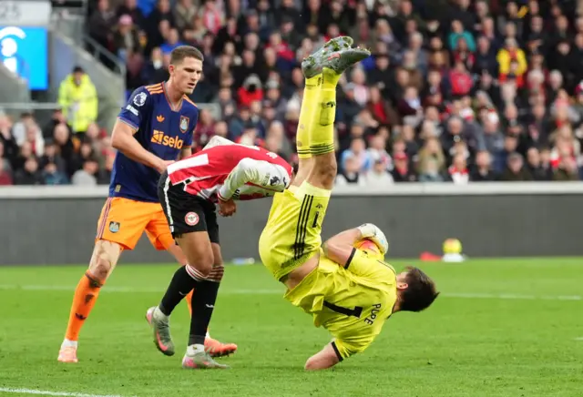 Nottingham Forest's English midfielder #10 Morgan Gibbs-White celebrates after scoring their second goal during the English Premier League football match between Nottingham Forest and Leeds United at The City Ground in Nottingham, central England, on November 9, 2025.