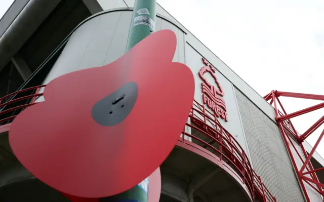 Poppy outside the City Ground