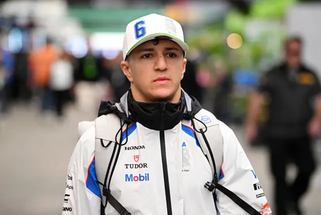 Isack Hadjar at the Sao Paulo Grand Prix