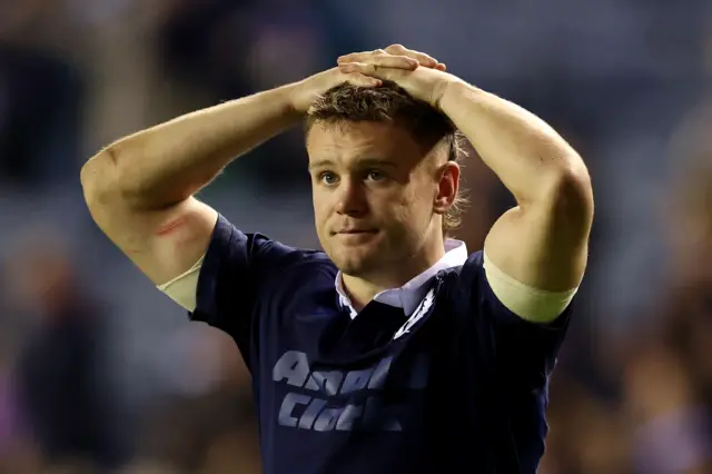 Darcy Graham is frustrated after Scotland's defeat to New Zealand