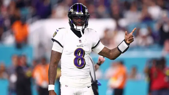 Lamar Jackson of the Baltimore Ravens