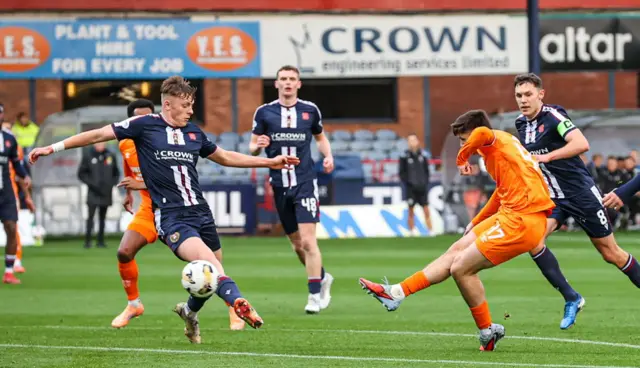 Rangers' Mikey Moore scores