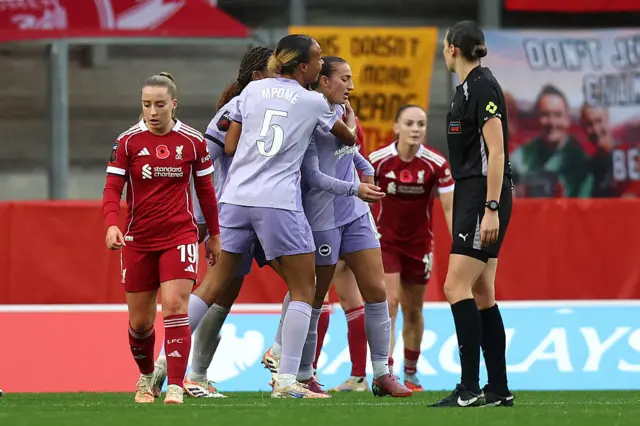 Rosa Kafaji of Brighton & Hove Albion celebrates