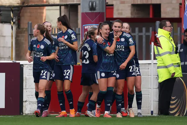 Shannon O'Brien of Leicester City celebrates