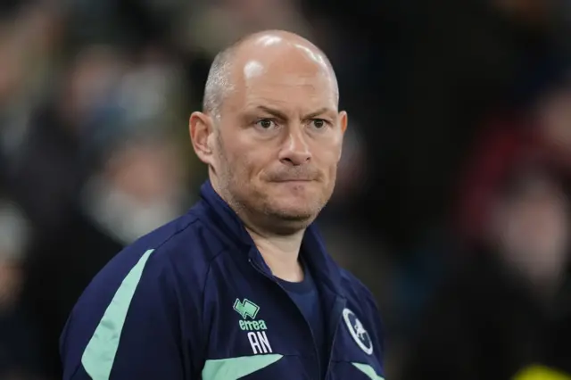 Millwall boss Alex Neil during the 1-1 draw at Derby