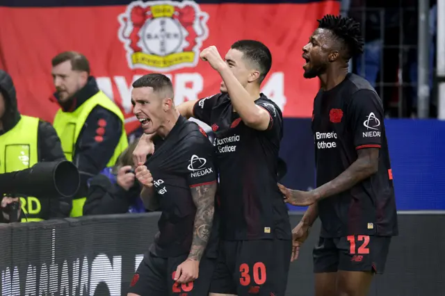 Grimaldo celebrates