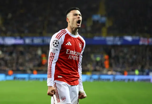 Martinelli celebrates