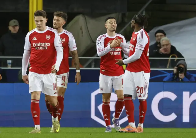 Martinelli celebrates