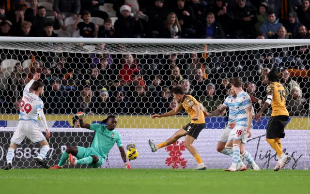 Kyle Joseph of Hull City scores