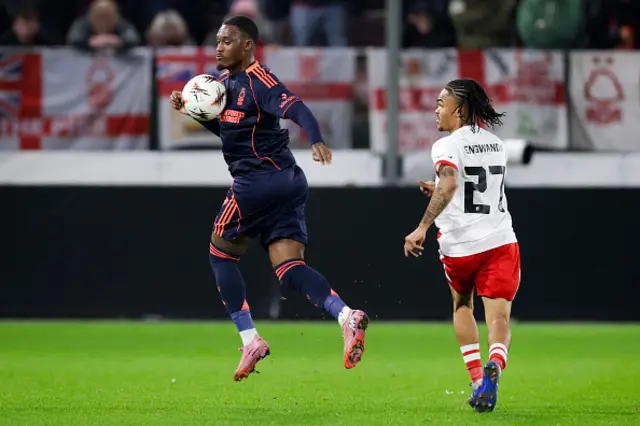 Callum Hudson-Odoi of Notthingham Forest FC, Alonzo Engwanda of FC Utrecht