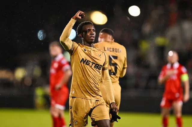 Eddie Nketiah celebrates