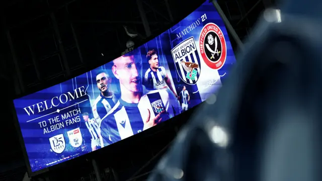 West Brom v Sheffield United screen