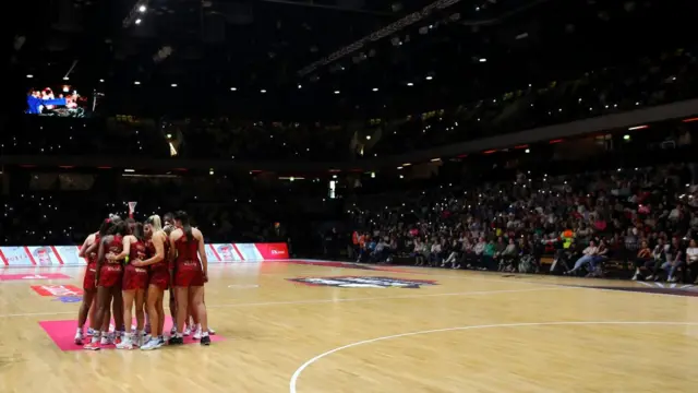 Team huddle