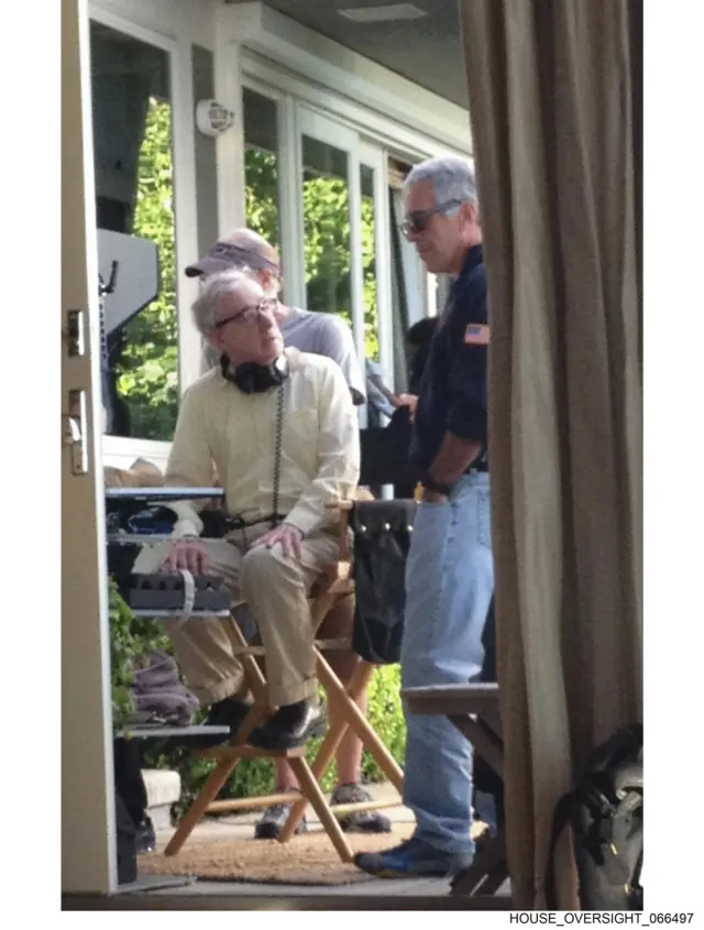 Actor and director Woody Allen pictured with Epstein