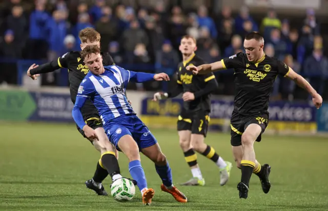Matthew Shevlin on the ball