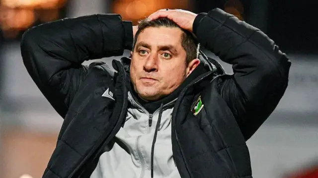 Glentoran manager Declan Devine