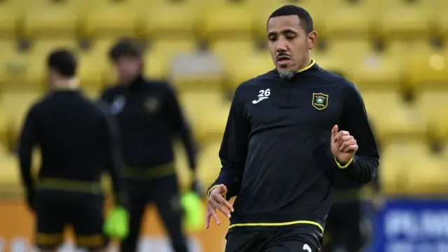 Livingston player Cristian Montano