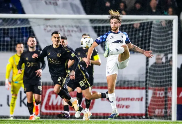 Falkirk's Henry Cartwright in action