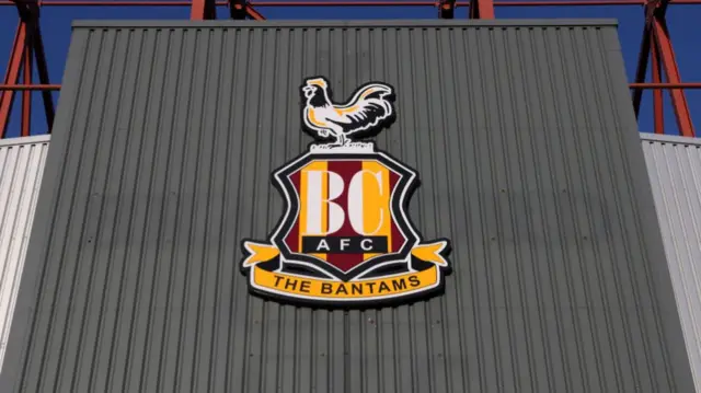 The outside of Bradford City's stadium