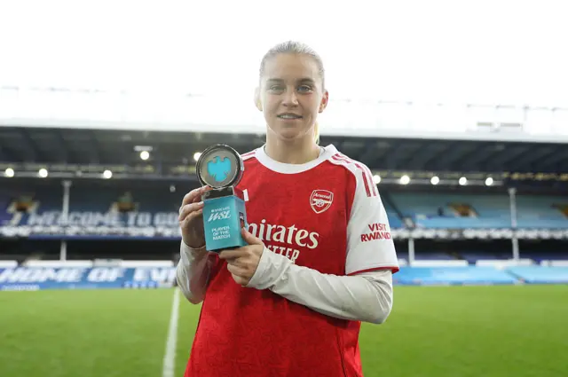 Alessia Russo player of the match award