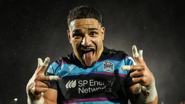 Sione Tuipulotu celebrates