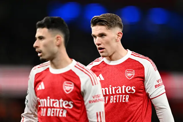 Viktor Gyoekeres of Arsenal looks on