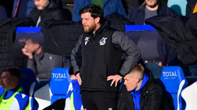 Darrell Clarke watching the game unfold