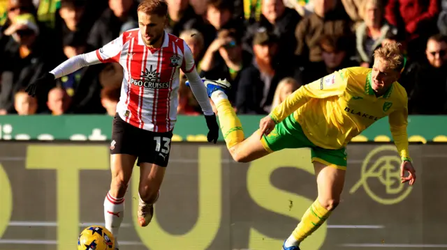 Norwich v Southampton match action