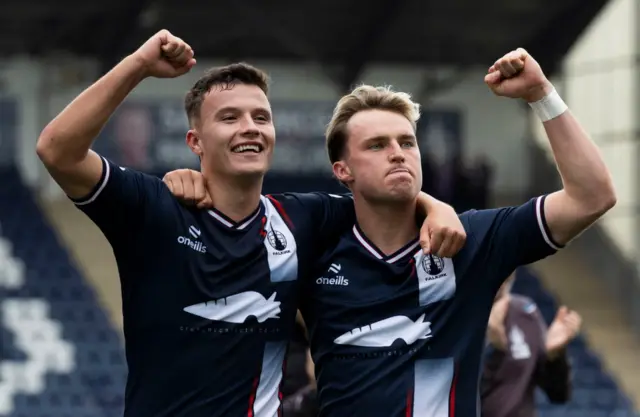Dylan Tait and Ethan Ross scored in Falkirk's League Cup win over Hearts