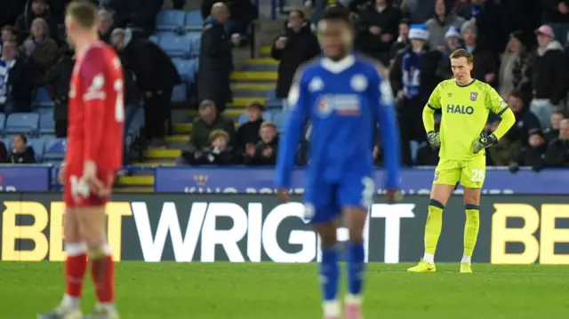 Christian Walton looks dejected